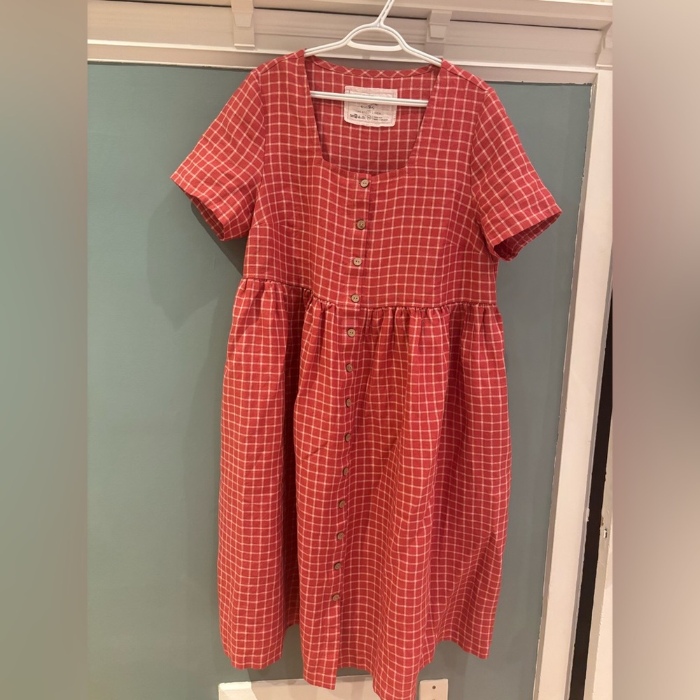 XL NPL Odesa dress in Raspberry Grid